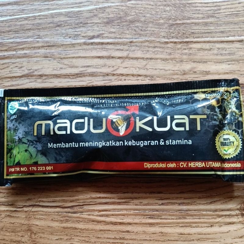 

madu Kuat 1 saset herbal bersetandar