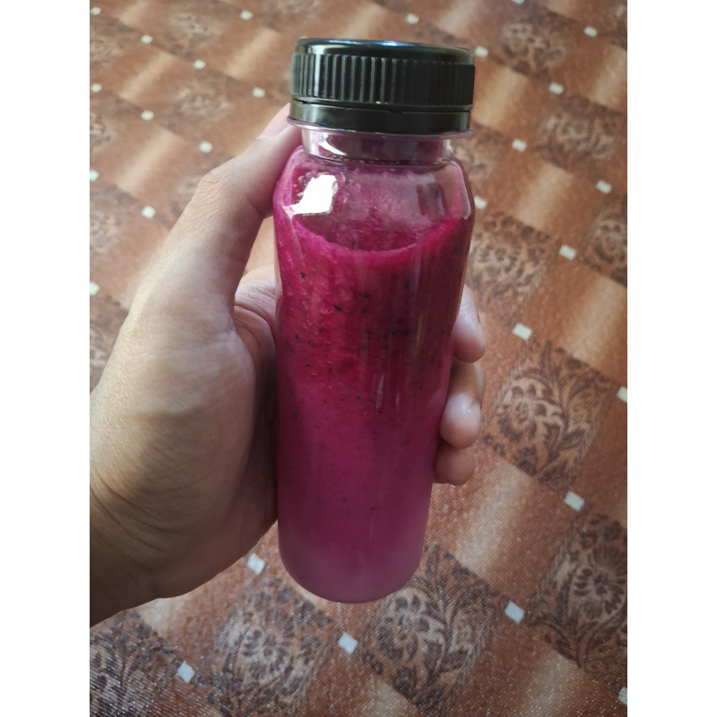 

jus buah naga dengan susu
