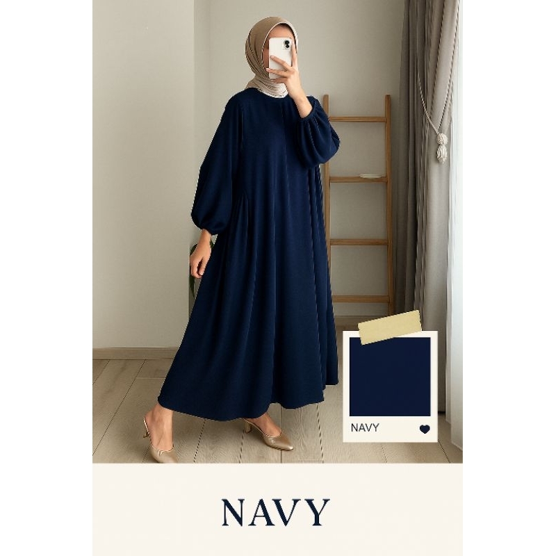 Haura dress gamis kekinian by khayra