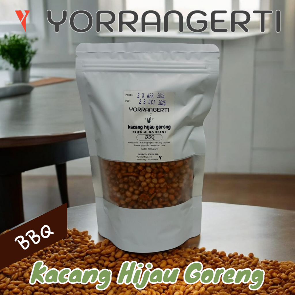 

Kacang Hijau Goreng - Pouch 500 gram - Cemilan Enak Renyah Murah Sehat Tanpa bahan pengawet