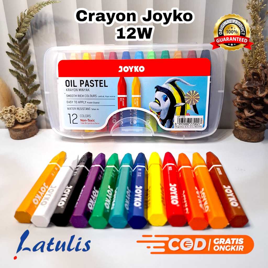 

Crayon Joyko 12 Warna / Oil Pastel Joyko 12 Colors