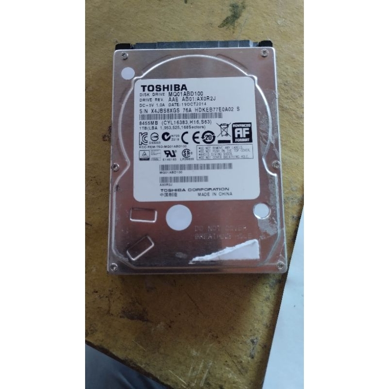 Hardisk bekas copotan laptop 1tb