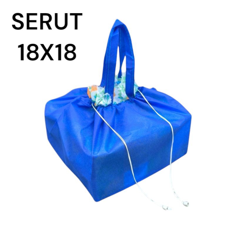 Goodiebag tas serut Tas kain box besek nasi hajatan uk 18X18 isi 12pcs