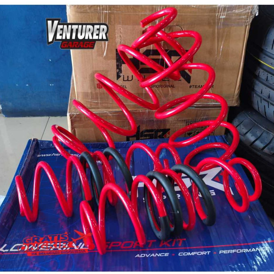 LOWERING KIT HSR RED PER CEPER UNTUK MOBIL HONDA HRV 2015-2020 toko per ceper surabaya