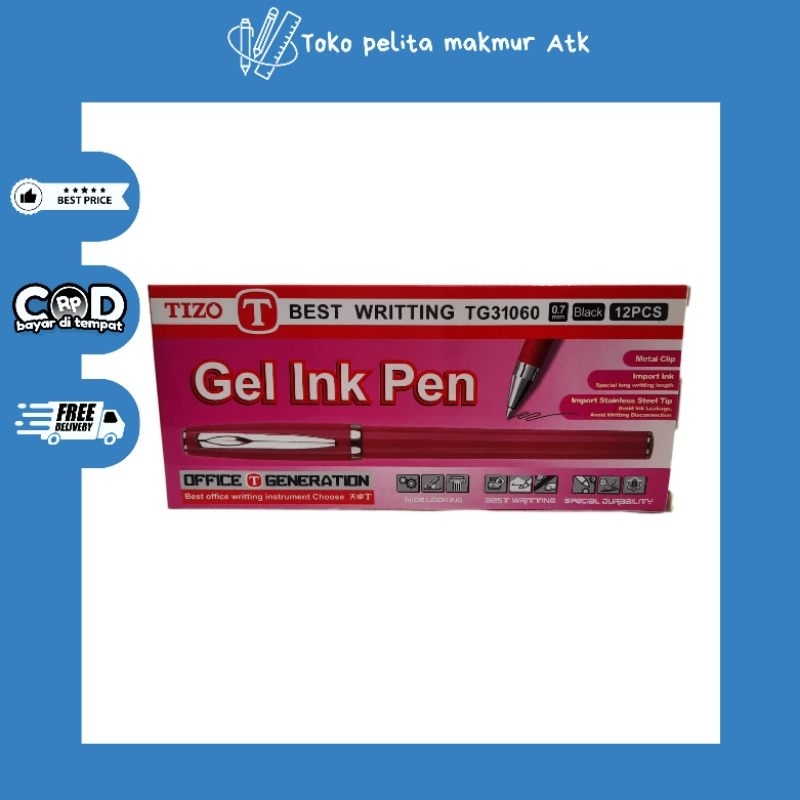 

BOLPOIN TIZO GEL INK PEN TG31060 0.7MM