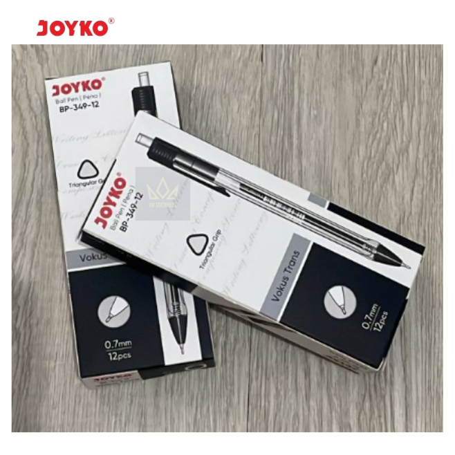 

Ball Pen Pulpen Pena Joyko BP-349 Vokus Trans 0.7 mm (1 Box isi 12 Pcs)