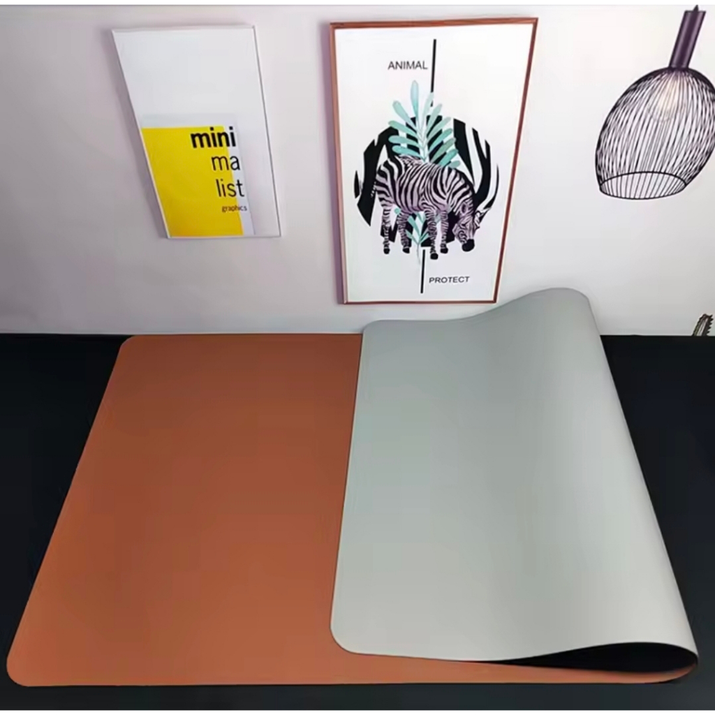 Grafir Nama Mousepad kulit double layer besar 40x80 mousepad 2 sisi