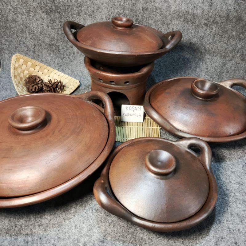 WAJAN GERABAH 18,25,30,35,40,45CM KUALI TANAH LIAT TRADISIONAL INDONESIA