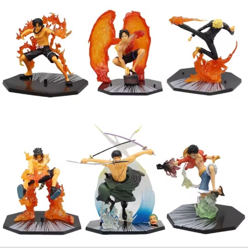 ace portgas / luffy / sanji / zoro figure model figuarts zero