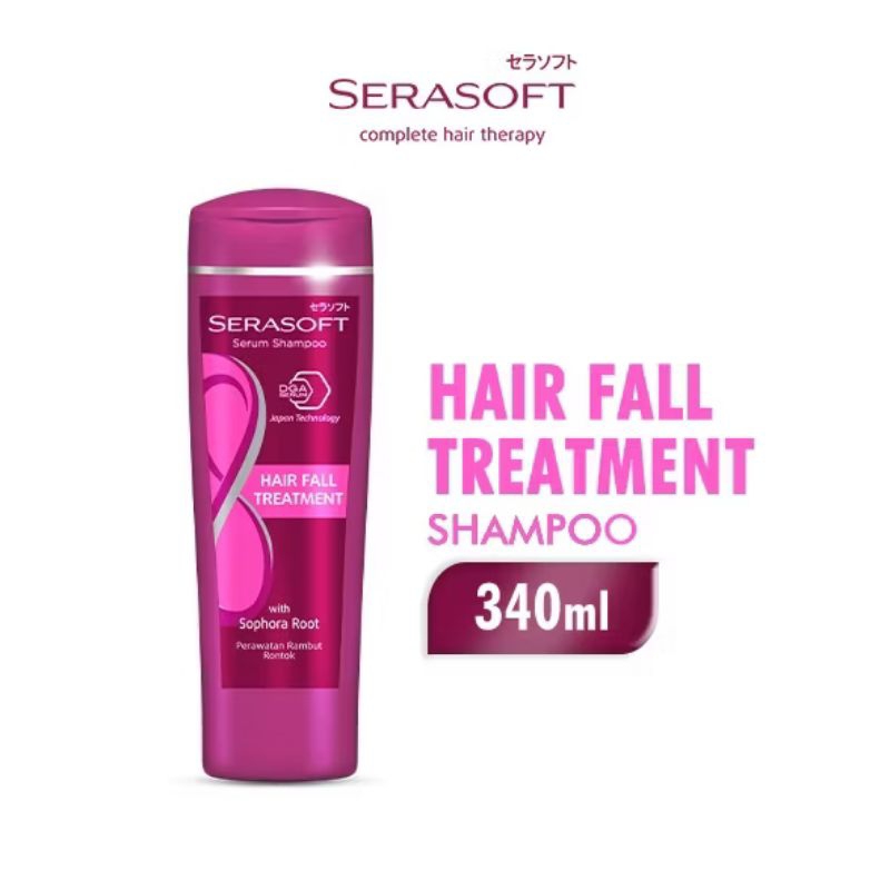 Serasoft Serum Shampoo 340ml - Hair Fall untuk rambut Rontok