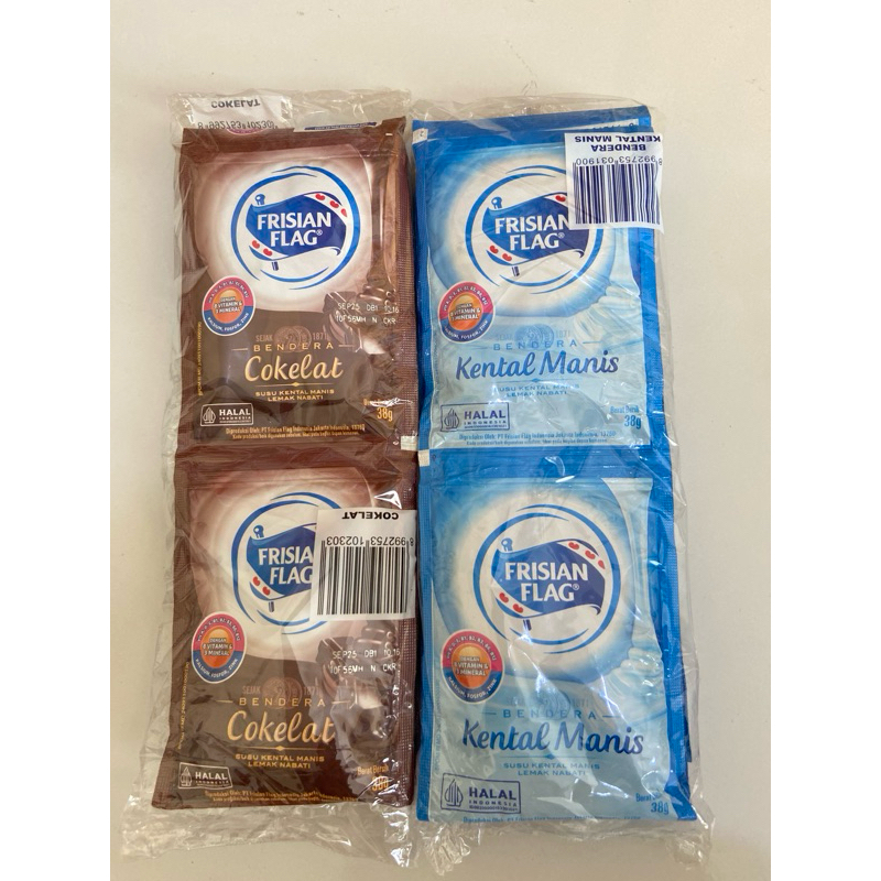

Frisian flag susu kental manis 38g kemasan 1 renceng isi 6pcs