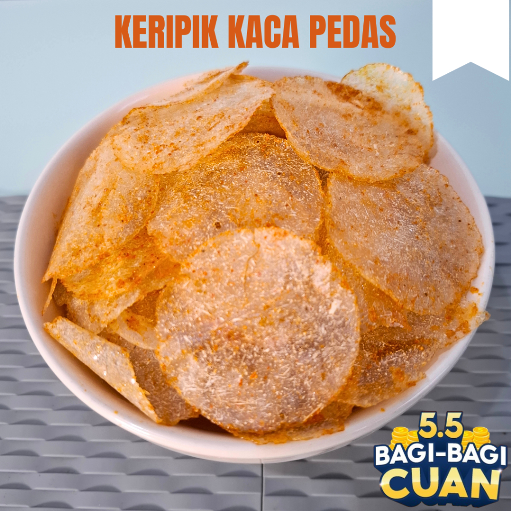 

Keripik Kaca Pedas 1 KG | Kripik Kaca Pedas | Kripca Pedas