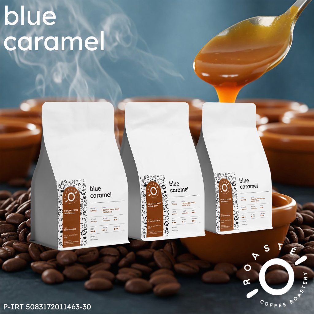 

Blue Caramel 1000 gr - Kopi Coffee Arabica Blue Batak Lintong Semi Washed Espresso 1000 gr