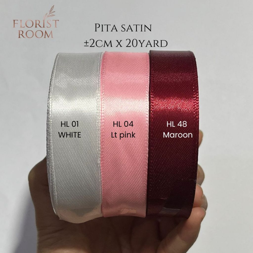 

Pita Satin 2cm SLIDE FOTO- Ribbon - kado - hadiah - gift - florist - hampers - pita kado - cake
