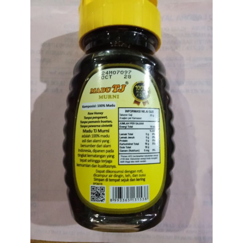 

madu TJ 150g100presen asli madu pilihan