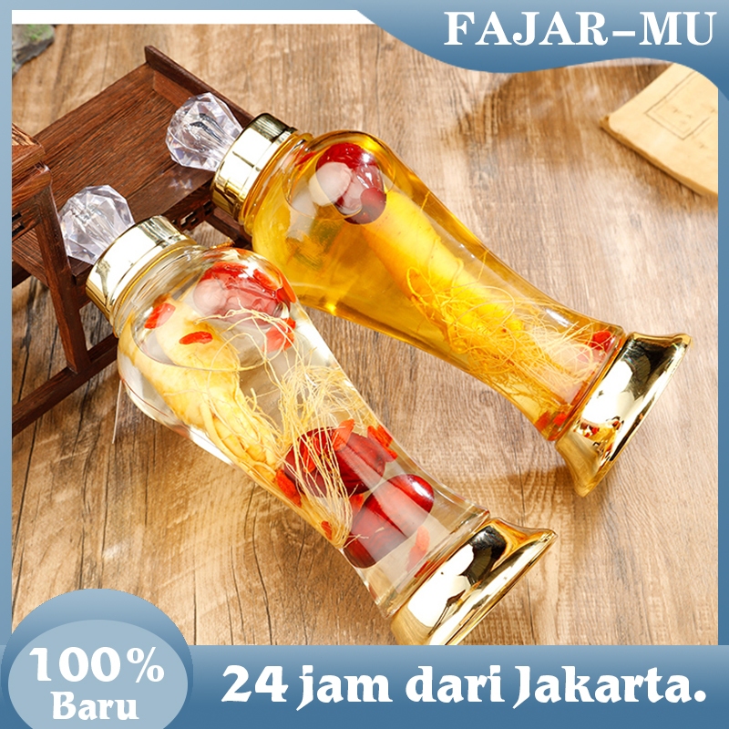 Tangki Pembuatan Anggur / 500ml Botol Anggur Yang Direndam Ginseng / Botol Kaca Ginseng