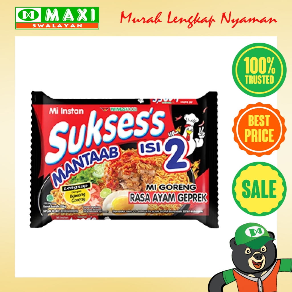 

Mie Suksess Isi 2 Rasa Ayam Geprek