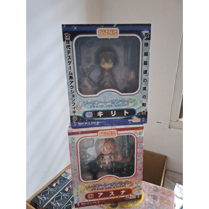 nendoroid kirito 295 nendoroid asuna 283 sword art online sepaket MISB new original 100%