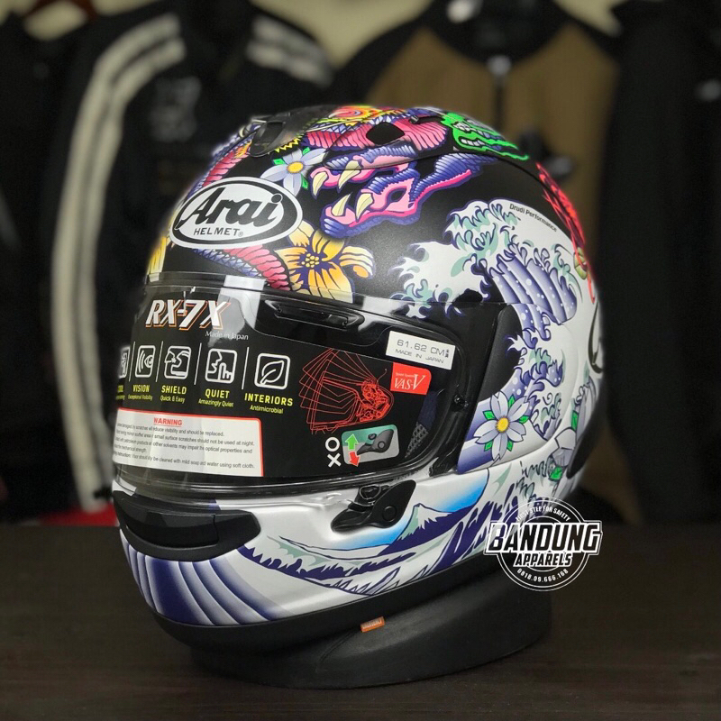 Arai RX7X Oriental Flat Black RX-7X Oriental Black SNI Original