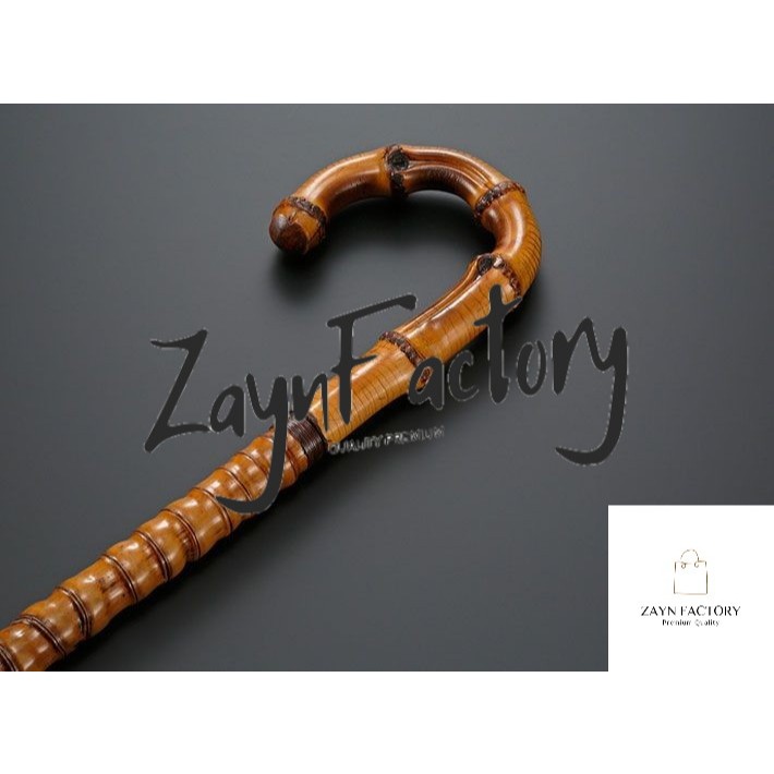 TONGKAT JALAN TONGKAT KAYU ROTAN TONGKAT LANSIA TONGKAT BANTU JALAN PENYANGGA TUBUH TONGKAT KAKEK