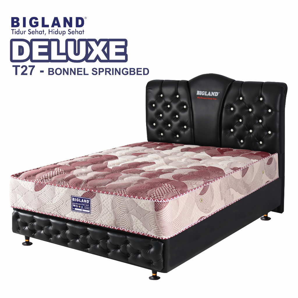 BIGLAND (Official Surabaya) - Bigland DELUXE T27 - Kasur Springbed dengan per Bonnel  - Tinggi 27 CM