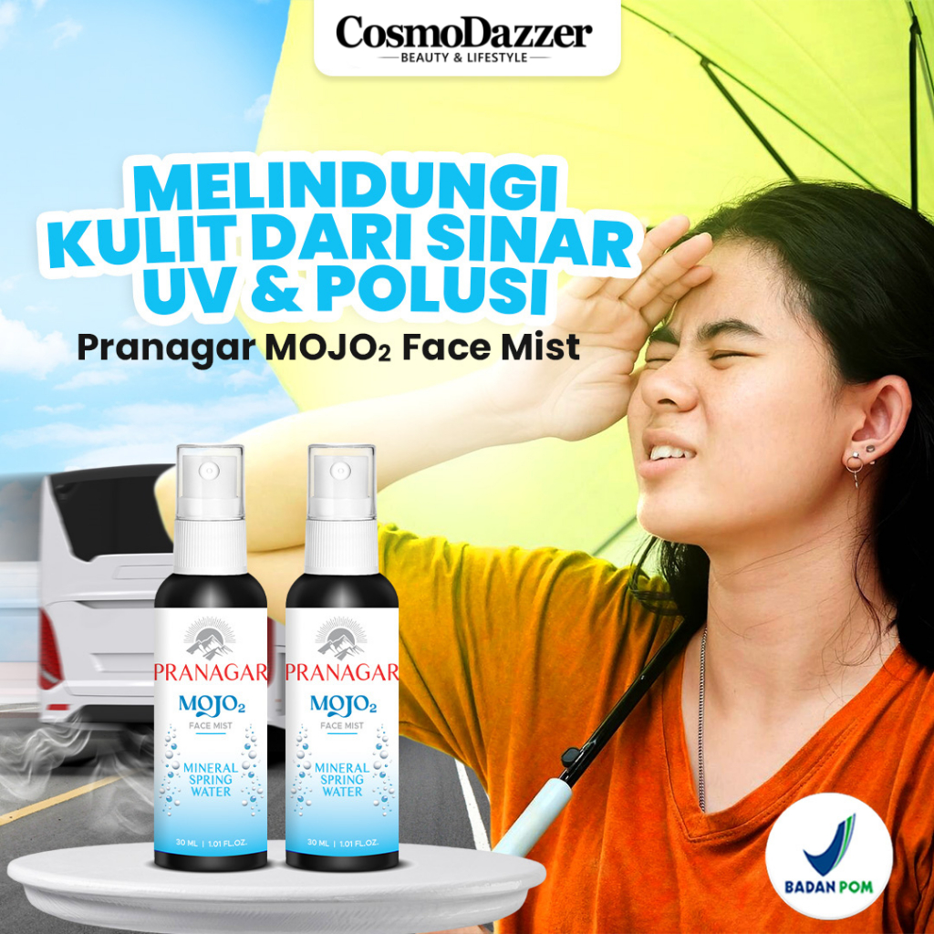 Anti UV Face Mist Pranagar Mojo2 - Perlindungan & Perawatan Kulit Berjerawat