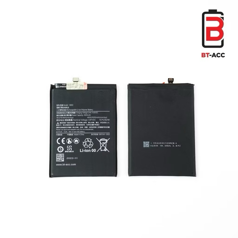 BATERAI XIAOMI REDMI NOTE 10 PRO - NOTE 9 PRO BN53 BT-ACC DOUBLE IC POWER PROTECTION
