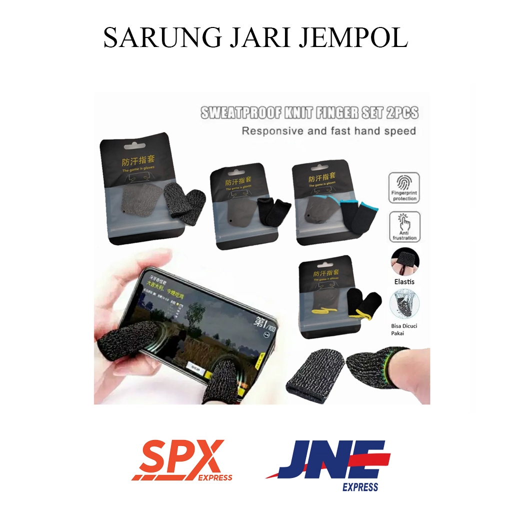 Sarung Jempol Gaming Anti Keringat Isi 2 Pcs / Sarung Jempol Game PUBG