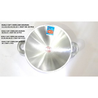 Kuali cap 3 berlian / Kuali Ceper berbagai ukuran / Wajan ukuran besar