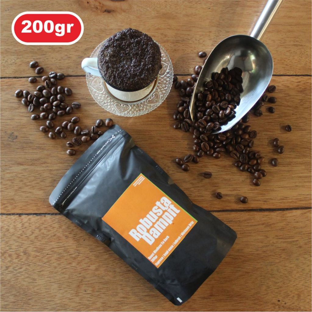 

Robusta Dampit - Roast Bean / Bubuk / biji kopi Kualitas Super - 200gr