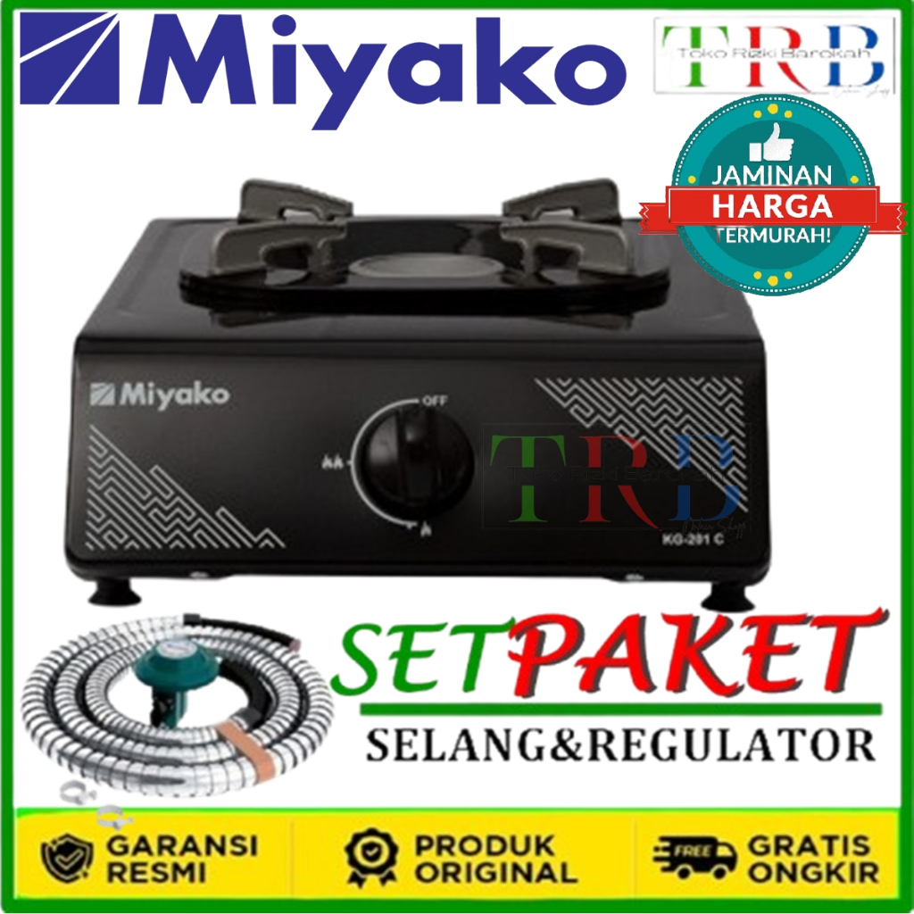 [BISA COD] KOMPOR GAS 1 TUNGKU MIYAKO KG 201 C / KOMPOR 1 TUNGKU / KOMPOR SATU TUNGKU / KOMPOR MURAH
