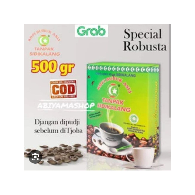 

Bubuk Kopi tanpak Sidikalang Asli Robusta 500gr