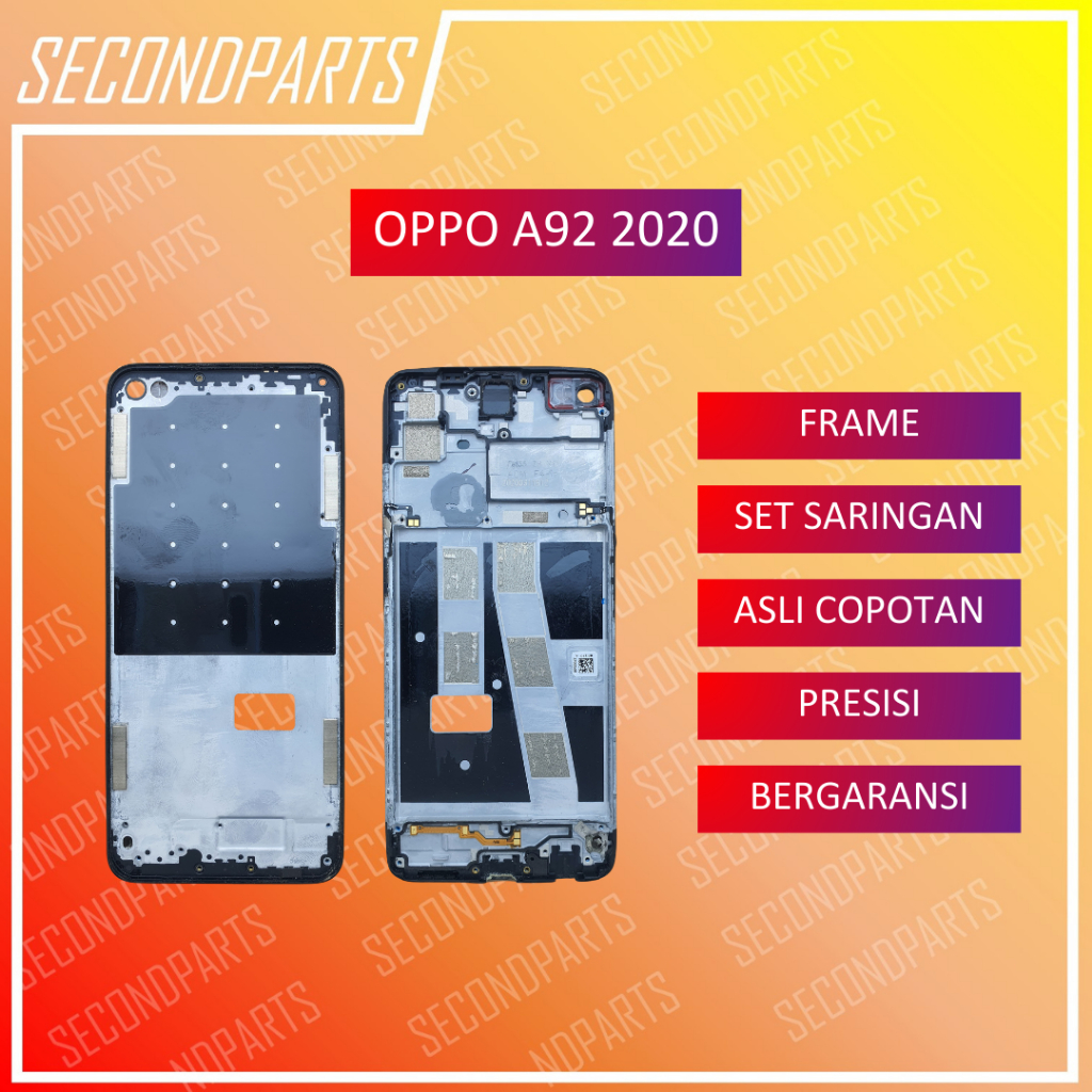 FRAME RANGKA TULANGAN LCD FOR OPPO A92 2020 ORIGINAL COPOTAN