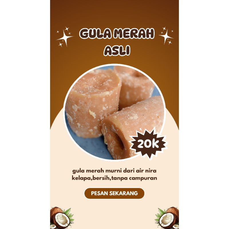 

Gula merah premium murni tanpa campuran