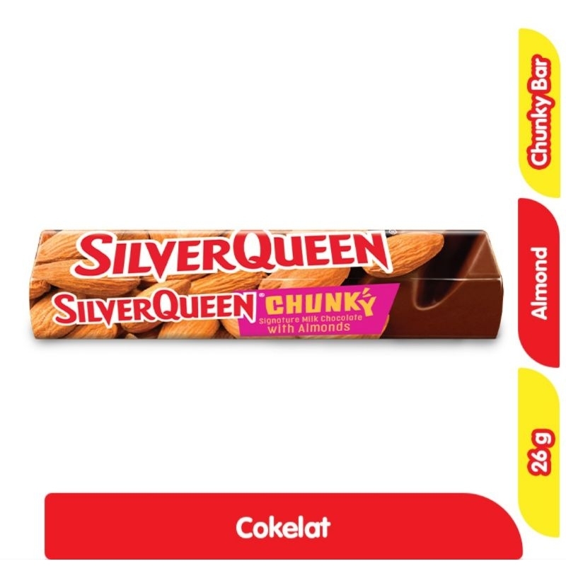 

SilverQueen Chunky Bar Cokelat Almond 25 g