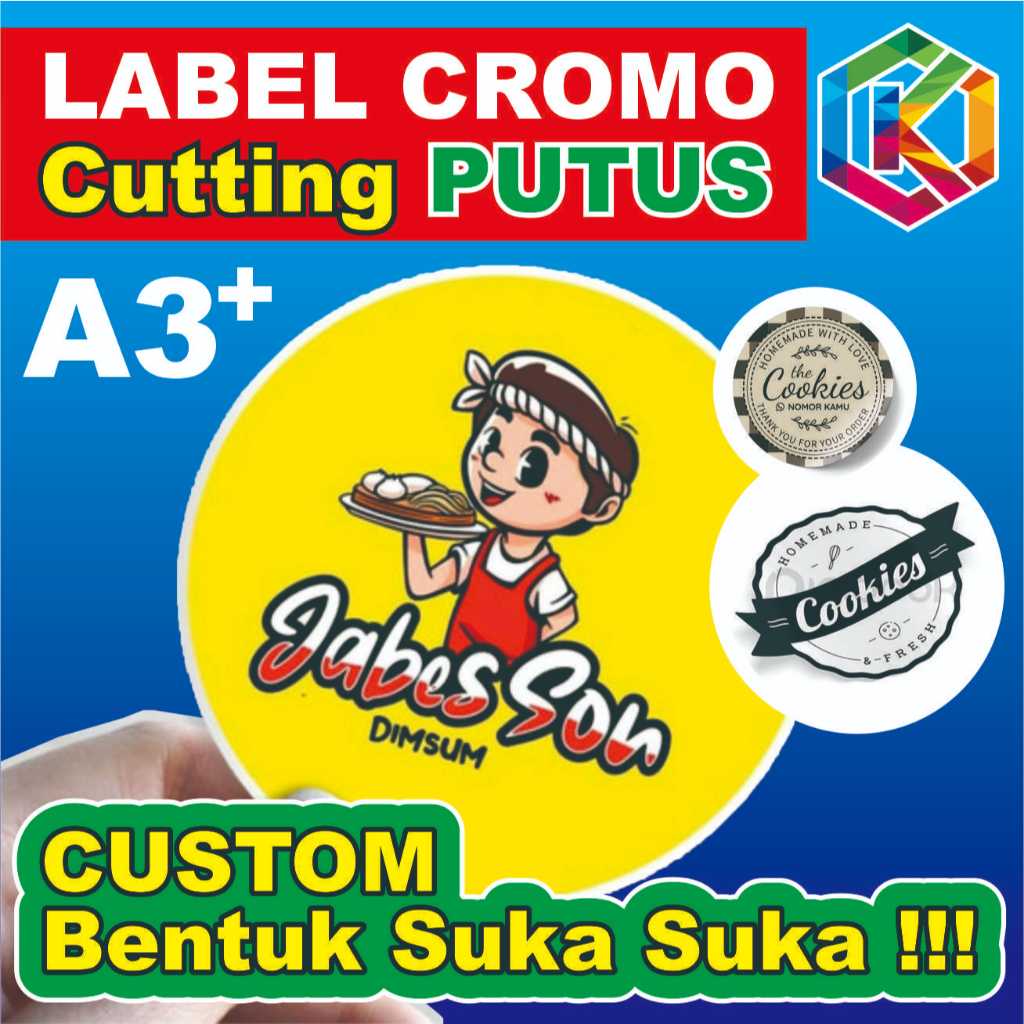 

Stiker Cromo Die Cut (Label Makanan)