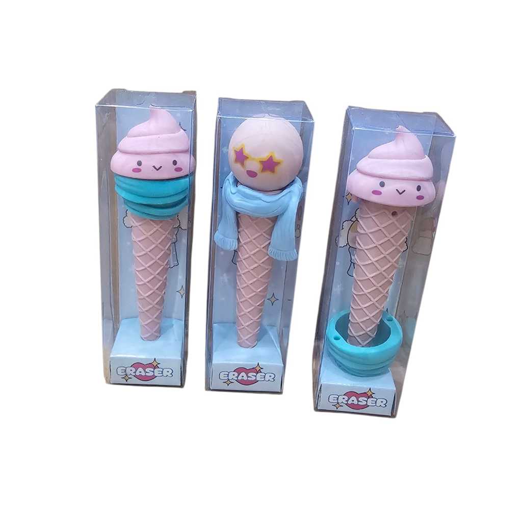 

3D Cone Eraser/ Penghapus / Penghapus Ice Cream / Alat Tulis