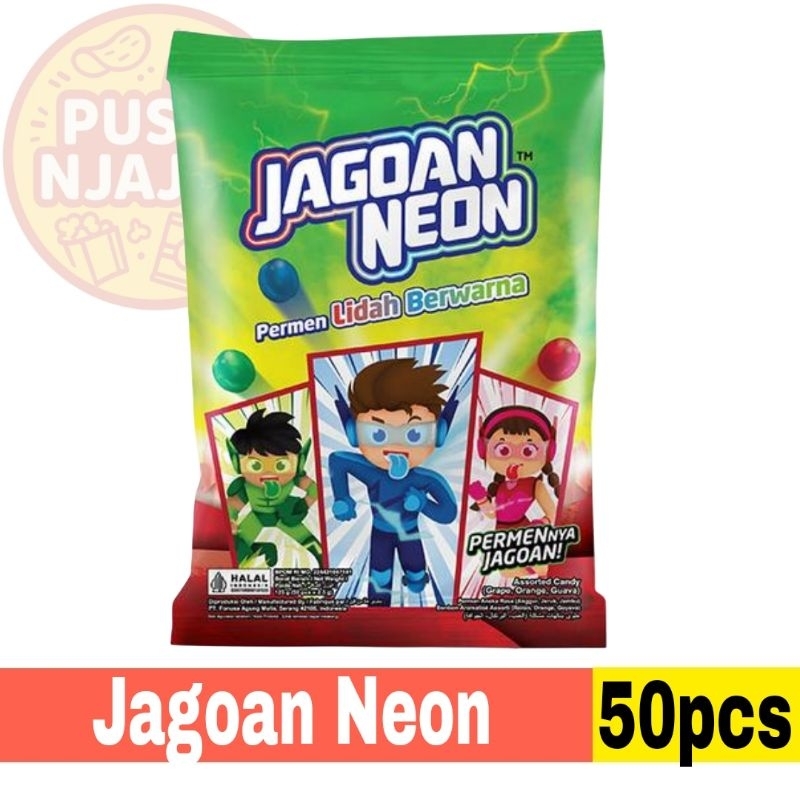 

Permen Jagoan Neon Bag isi 50pcs Rasa Grape / Orange / Guava