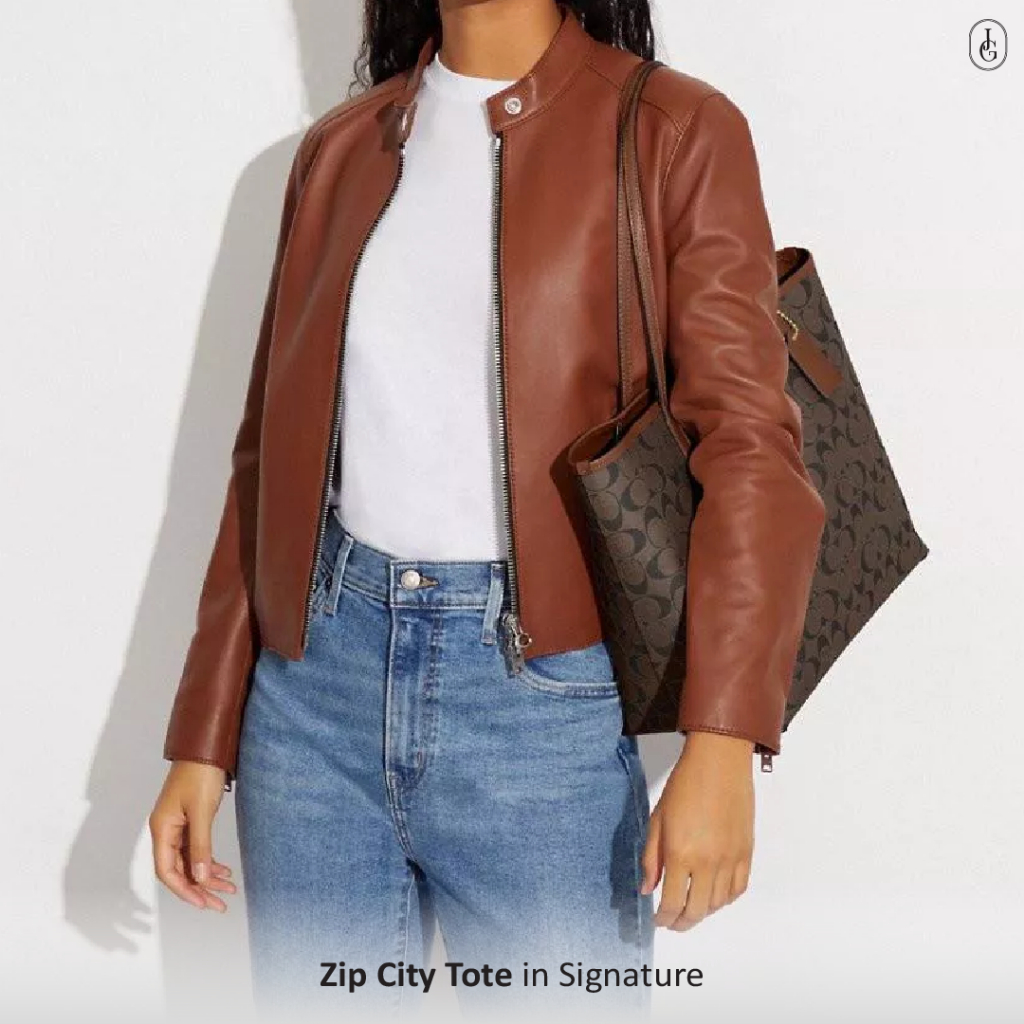 Zip City Tote in Signature