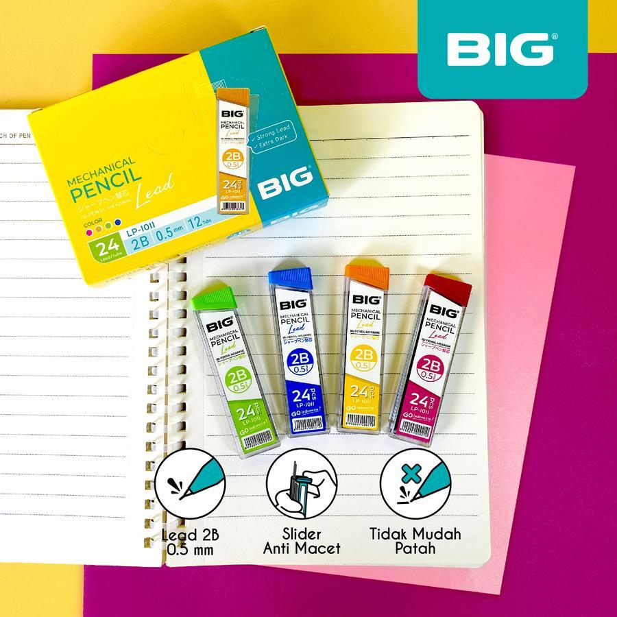 

BIG Pack Isi Pensil Mekanik Refill Pencil Lead/ Mechanical Pencil Lead/ 2B 0,5 MM 12 Pcs LP-1011