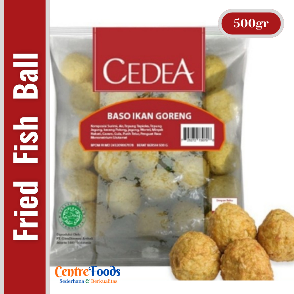 

Baso Ikan Goreng - Fried Fish Ball Cedea | 500gr [ Harga Per BKS ]