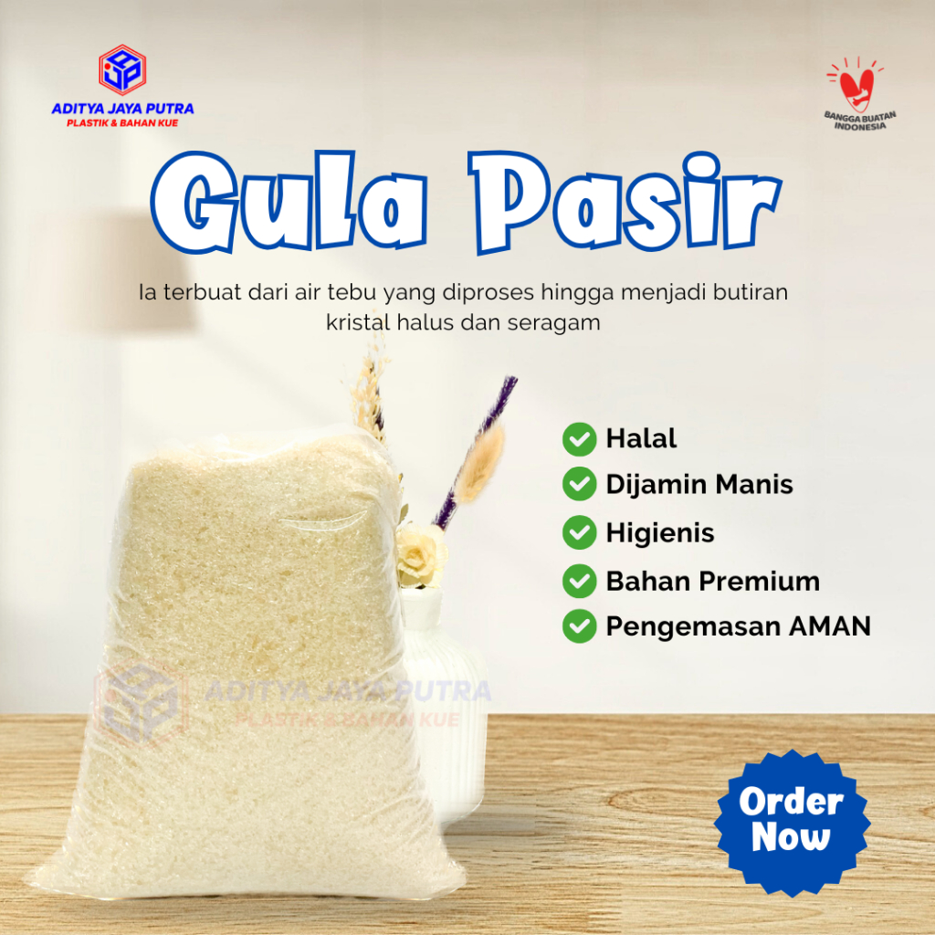

Gula Pasir Curah 1KG Lokal Berkualitas Tinggi