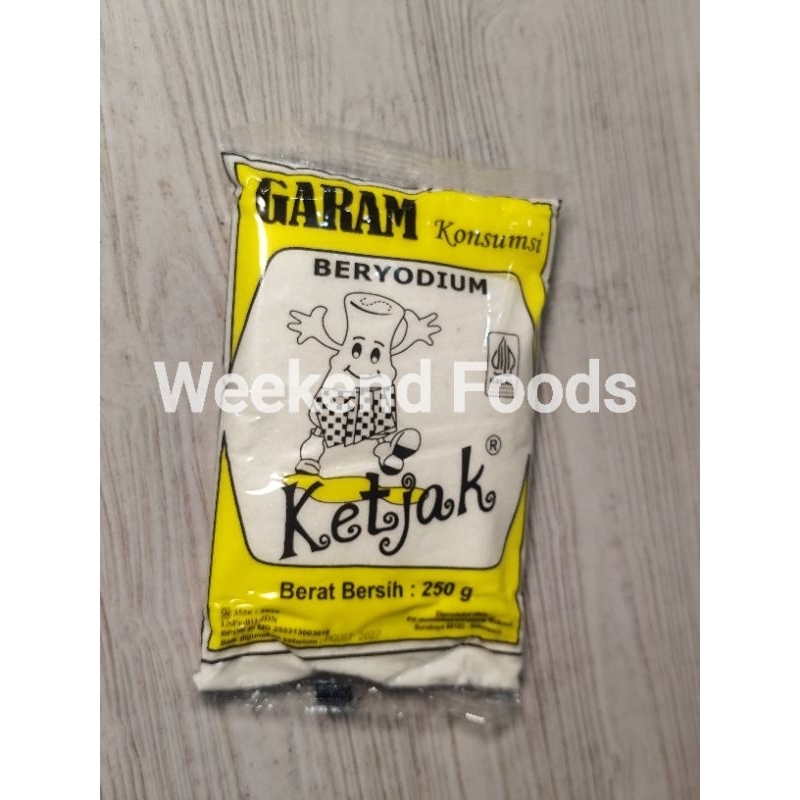 

garam dapur kemasan 250 gram