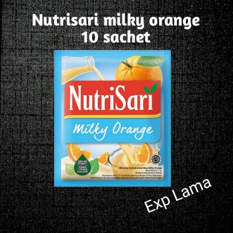 

Nutrisari Milky Orange 10 Sachet exp lama