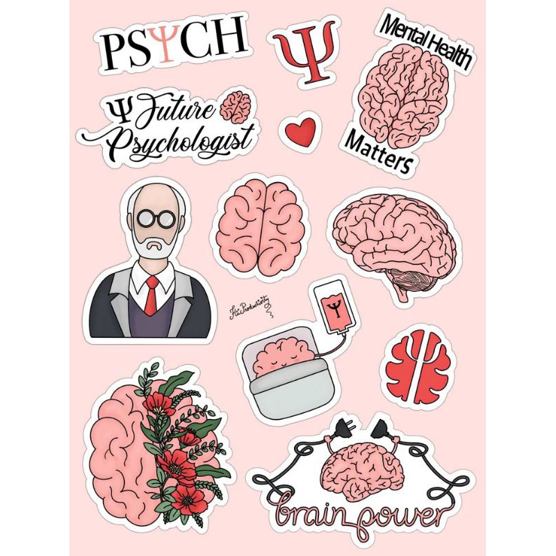 

Psychology Student Sticker | Harsa Space