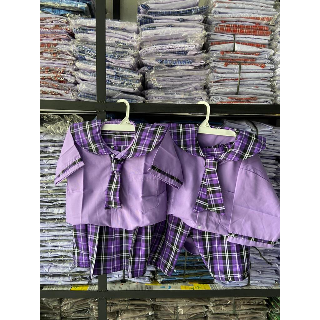 baju seragam anak tk paud (kotak kotak )