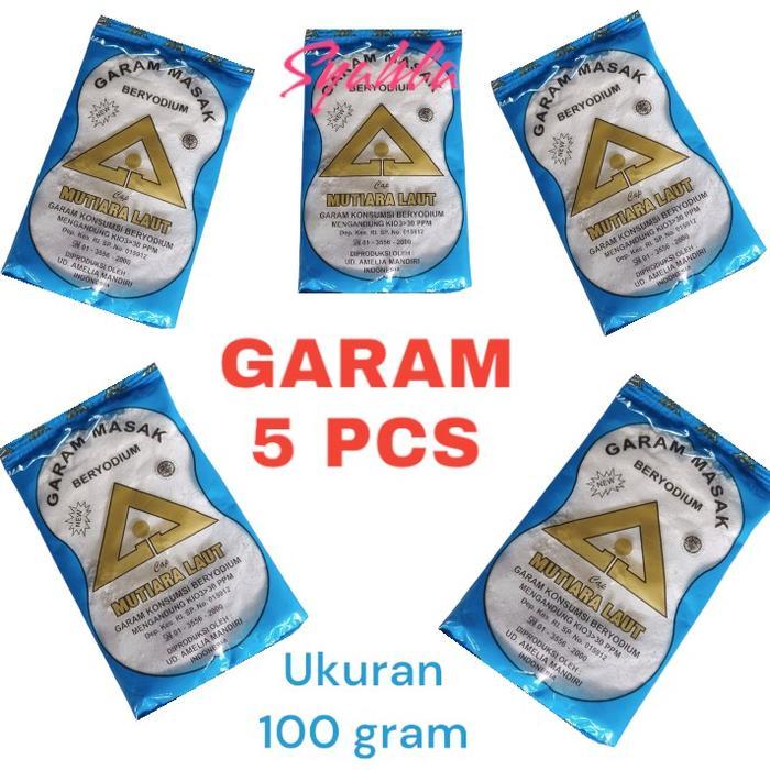 

5 Pcs Garam Masak/Garam Dapur/Garam Beryodium 100Gram Halal