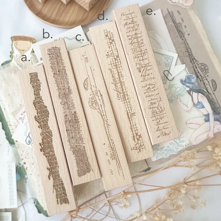 

Journal Pages Fragments Rubber Stamp