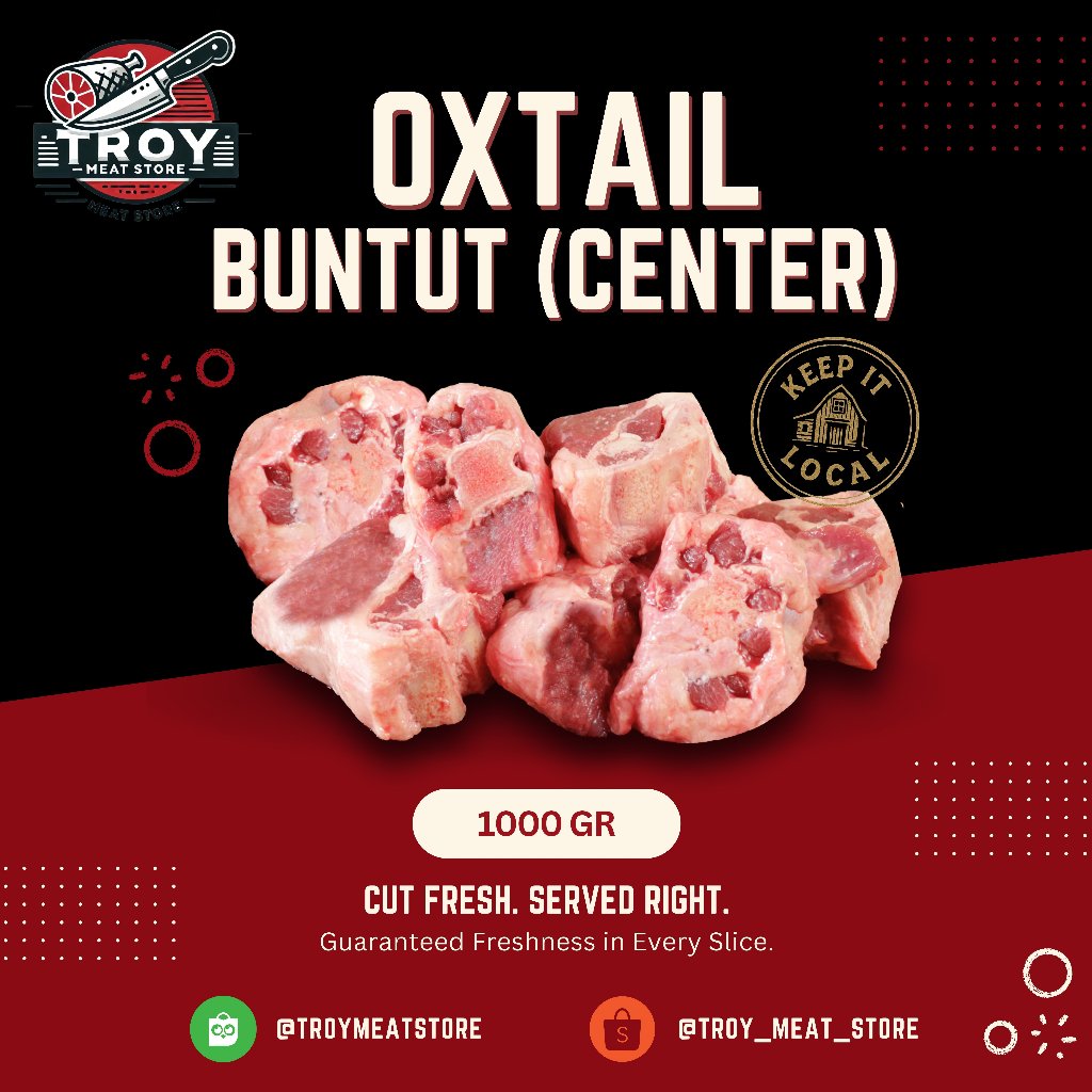 

Oxtail/Buntut Sapi Utuh Cut 1000 Gram