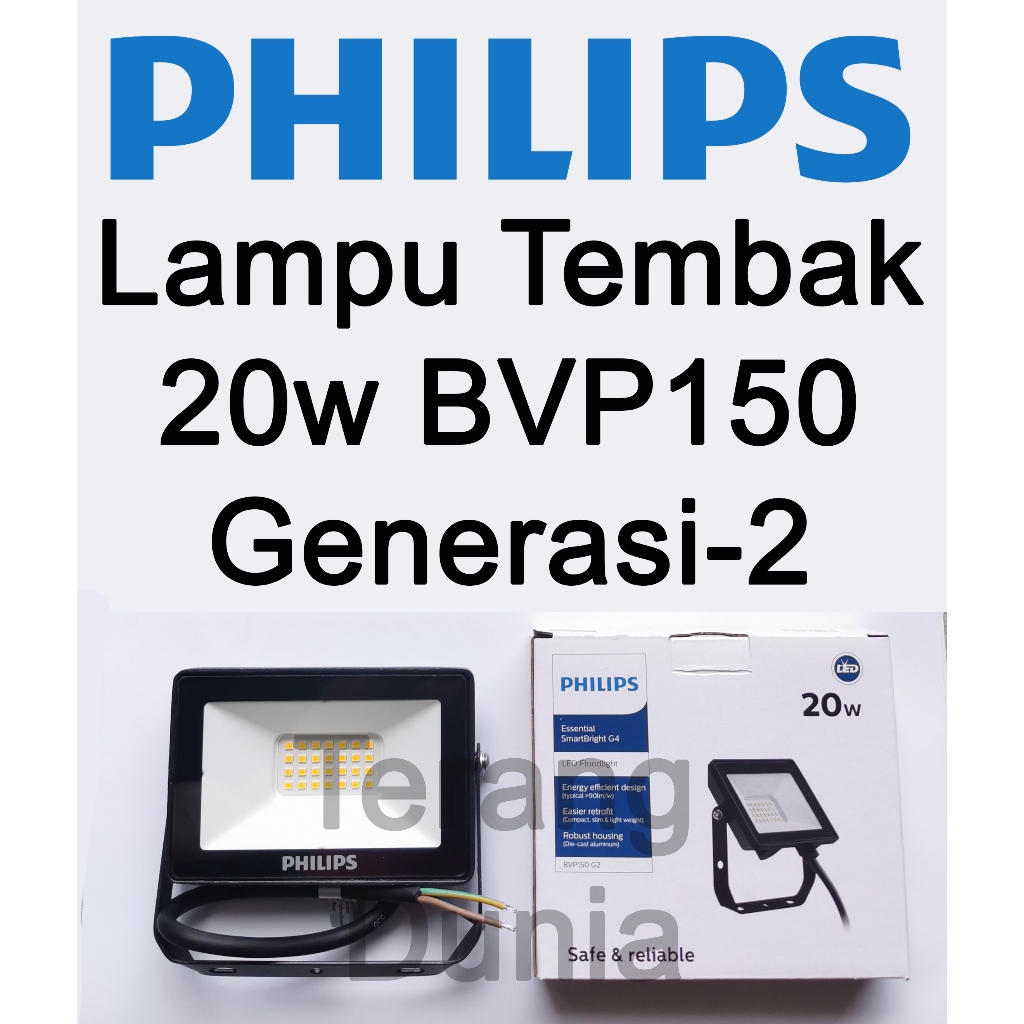 Lampu Tembak Philips 20w Lampu Sorot Philips 20w Lampu Sorot LED Philips 20w BVP150 Philips 20w Phil